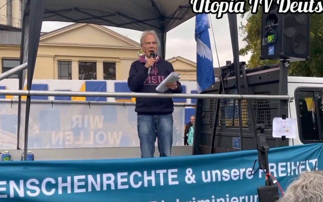 [Video-Beitrag] Reiner Braun ruft auf der Demo für Frieden im Hofgarten Bonn zum 25.11. auf.